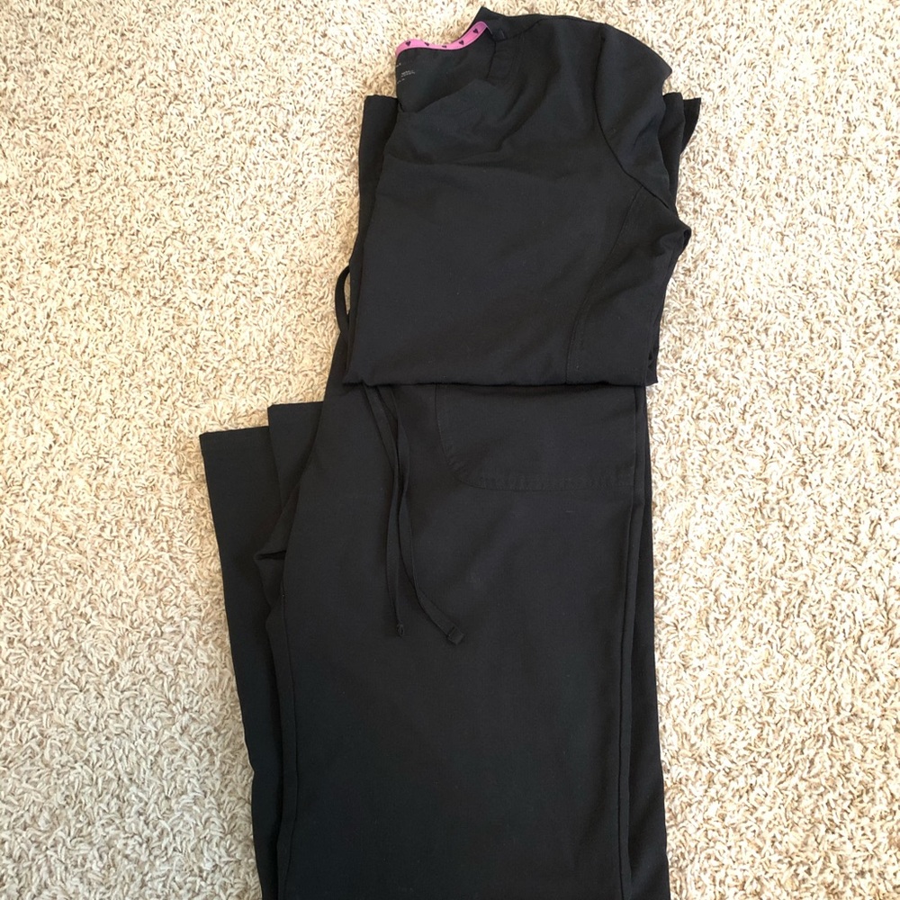 Heartsoul Black Scrub Set